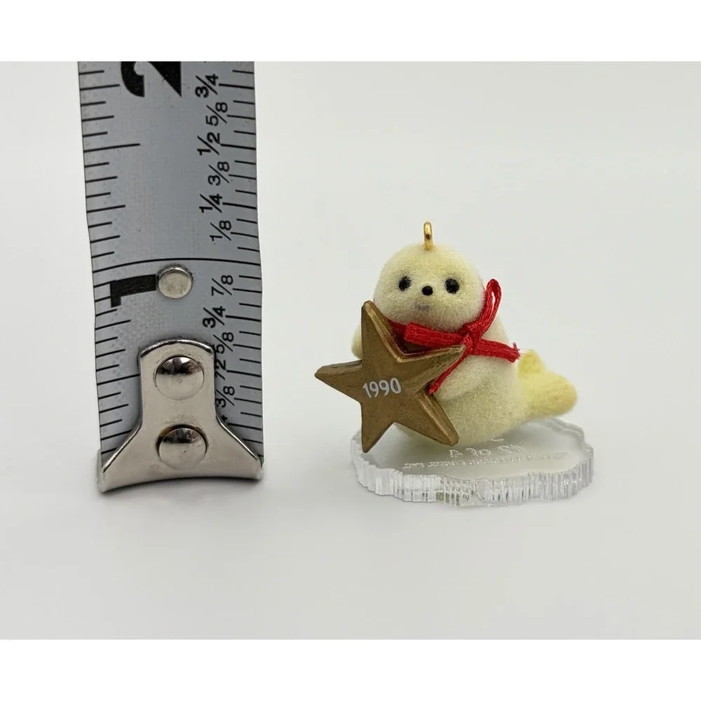 Hallmark Keepsake Ornament 1990 Little Frosty Friends Little Seal Miniature VTG